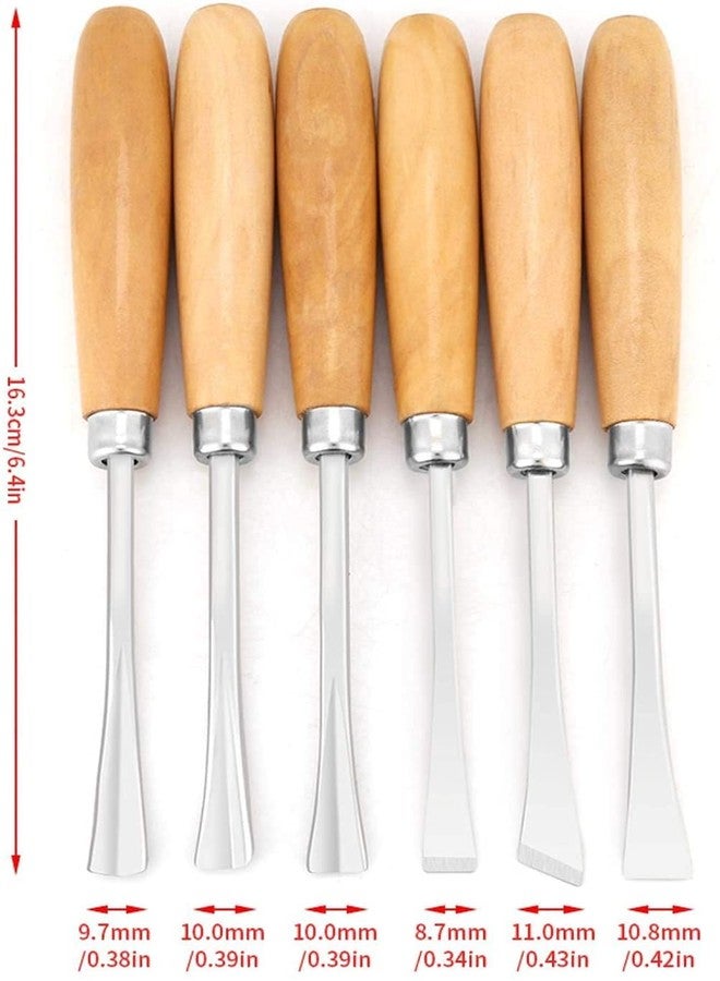 Artnery Heavy Duty 6 Pcs Wood Carving Chisel Set For Home & Professional Use - Image 2